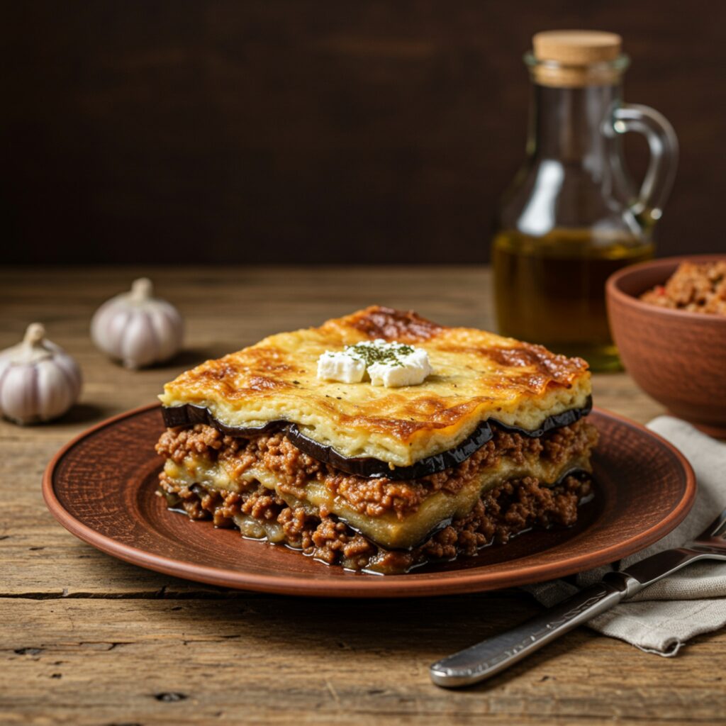 moussaka tradicional griega egina