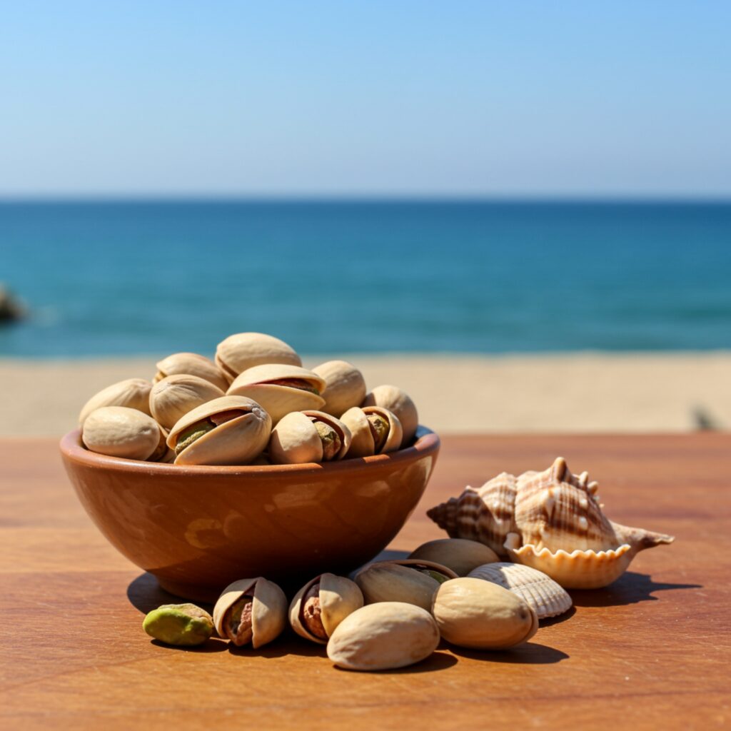 pistachos de egina gastronomia griega