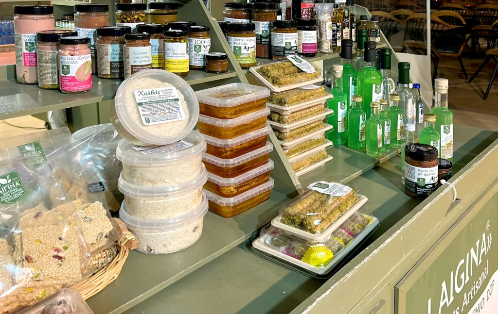Productos gourmet típicos de Egina, Grecia
